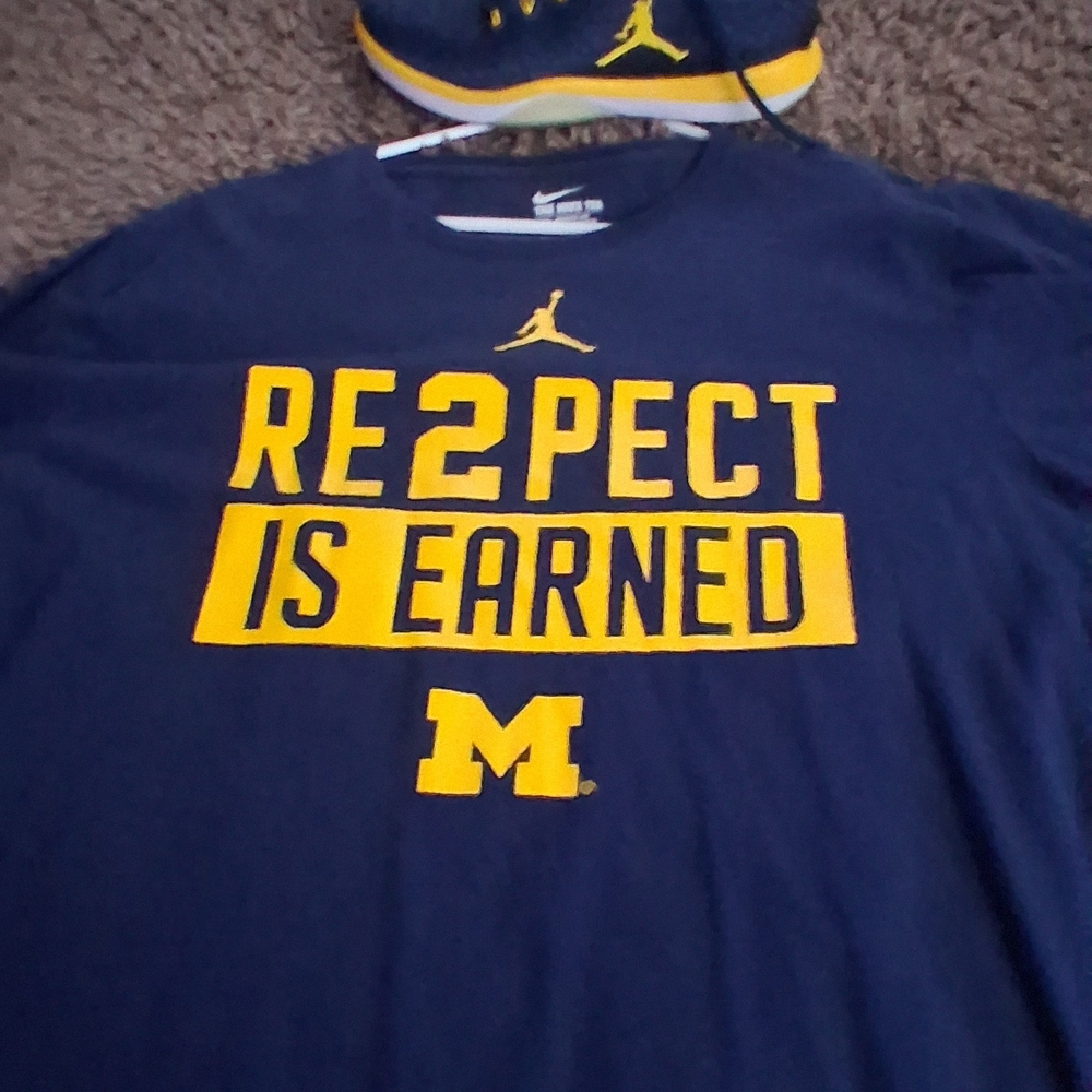 Just The Shirt - Jordan Men's Navy Blue 'Respect is Earned' Tee